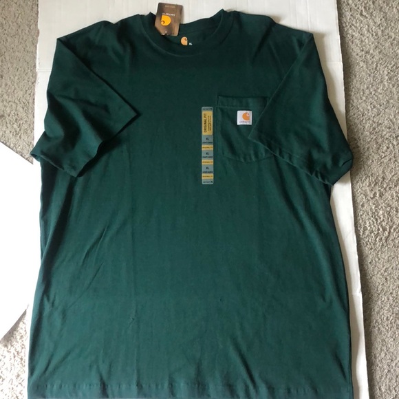 Carhartt Other - NWT Carhartt XL Green short sleeve t-shirt with pocket-hunting-fishing-casual